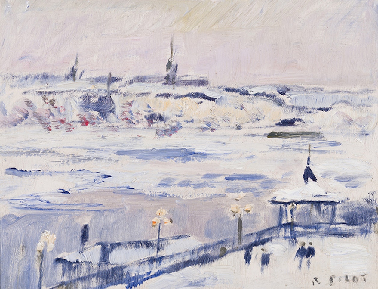 Sunglow, Dufferin Terrace, Quebec by Robert Pilot