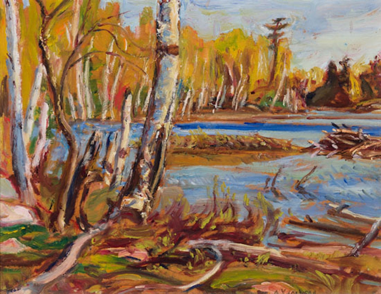 A Beaver Lake, Clontarf, Ontario by Alexander Young Jackson