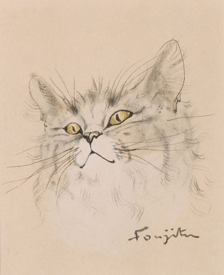 Tête de chat by Leonard Tsuguharu Foujita