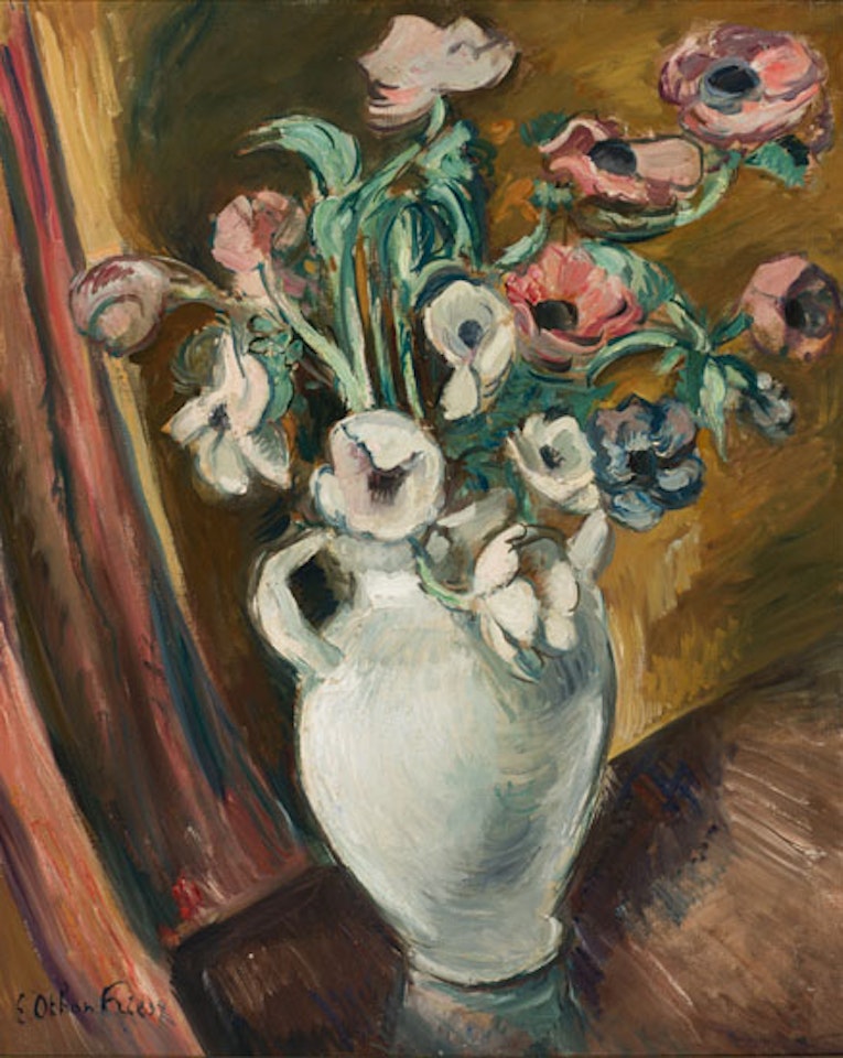 Vase d"anémones by Othon Friesz