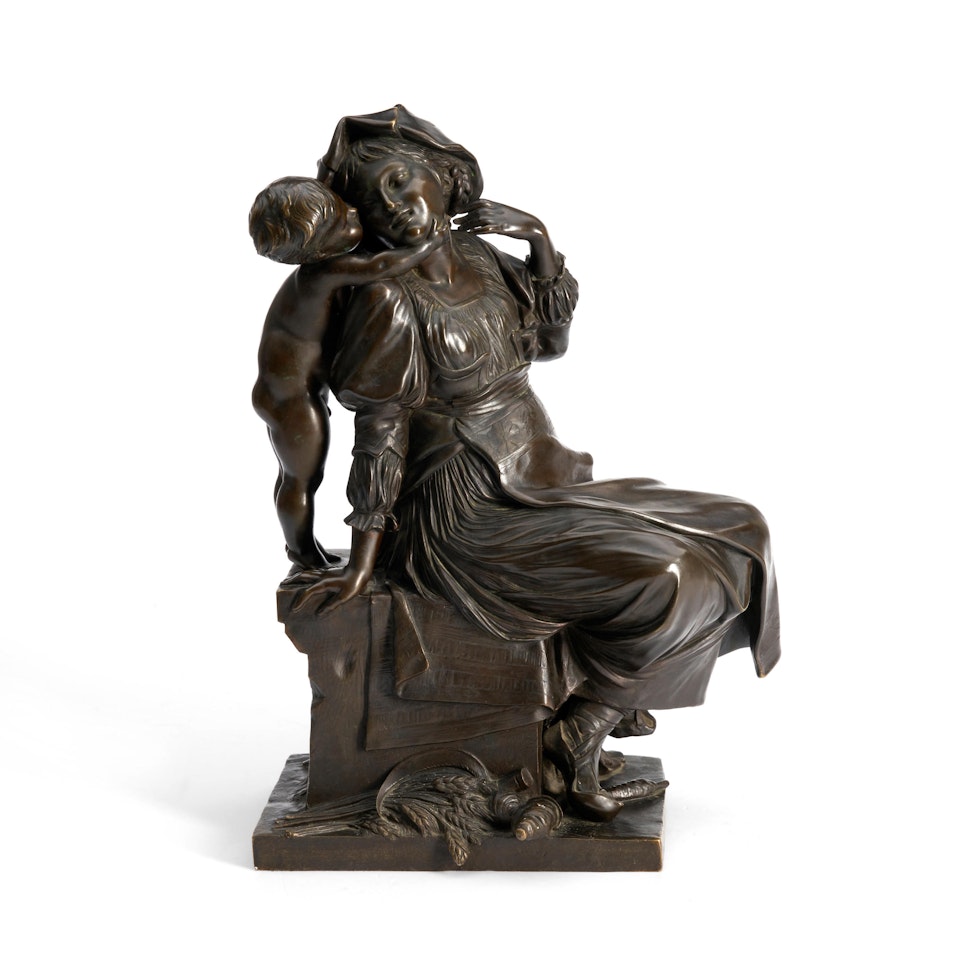 MOTHER AND CHILD by Louis-Ernest Barrias