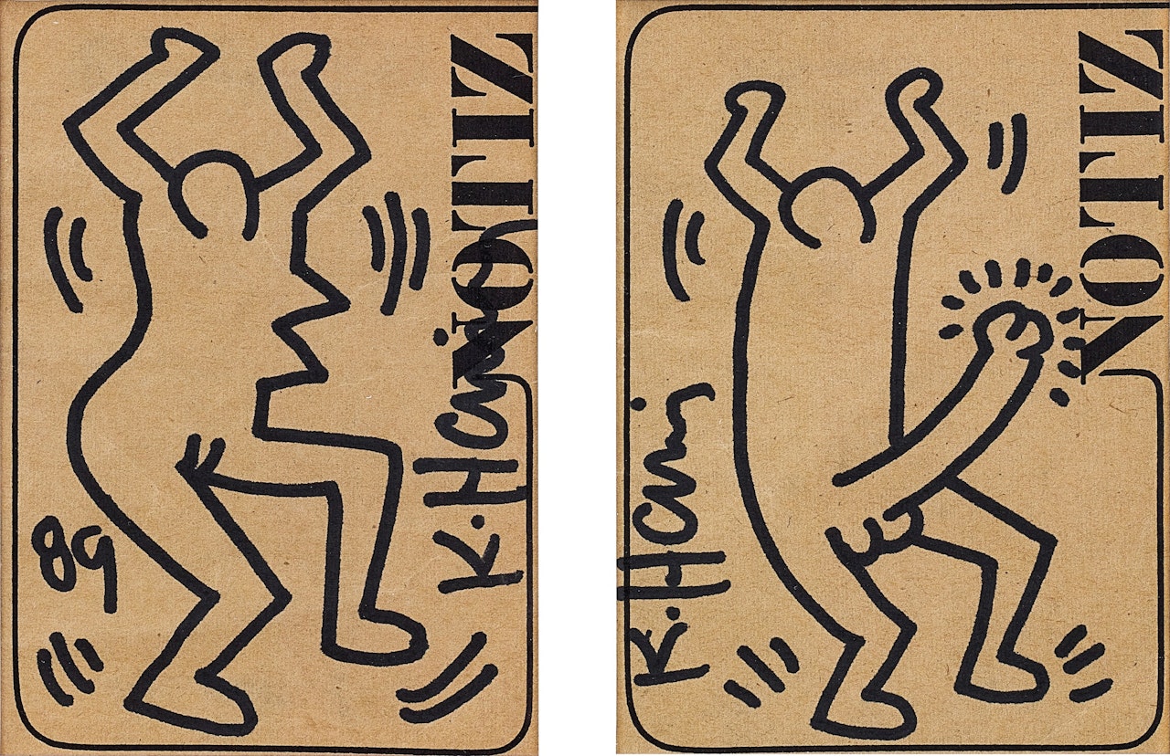 Untitled (Two Works) by Keith Haring