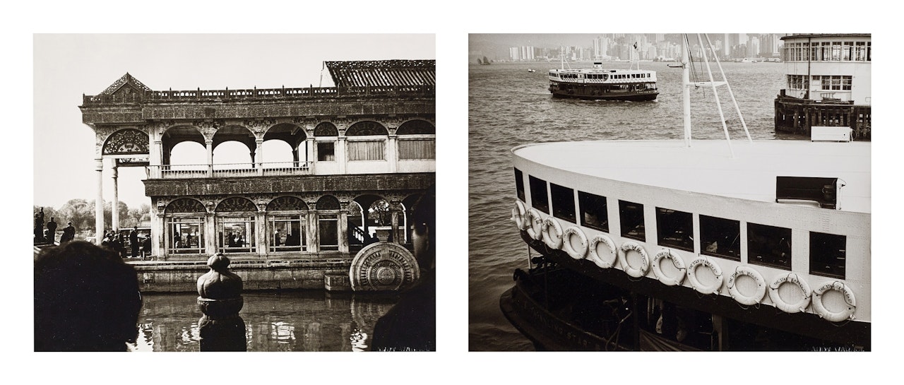 i. Stone Temple ii. Hong Kong Harbour (Boats) (Two Works) by Andy Warhol