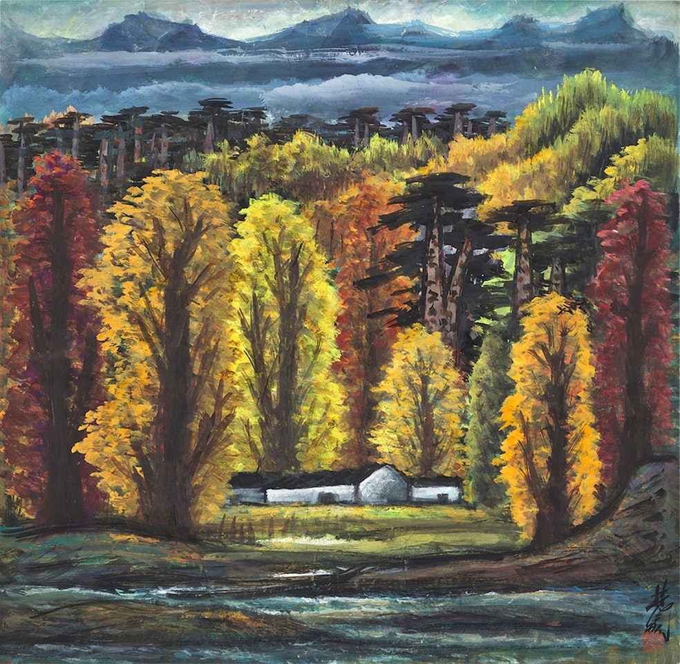 Autumn Woods by Lin Fengmian