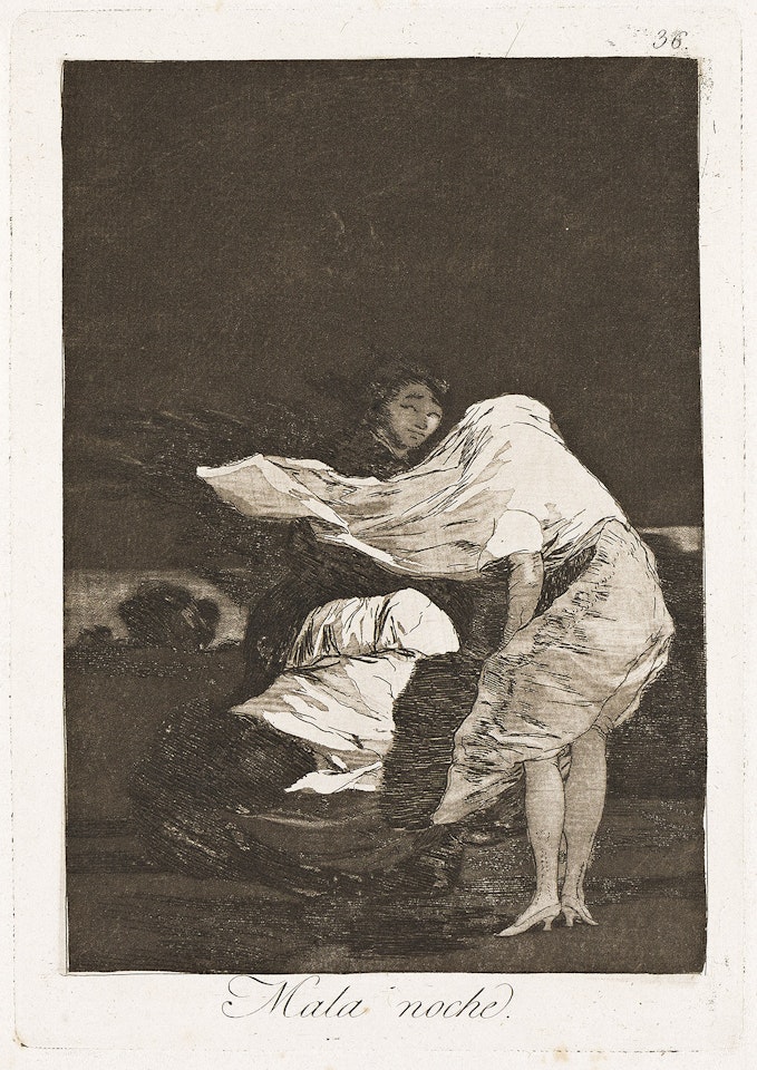 Mala Noche . by Francisco José de Goya