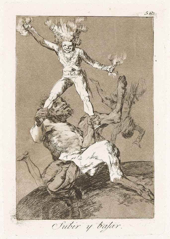 Subir y Bajar. by Francisco José de Goya