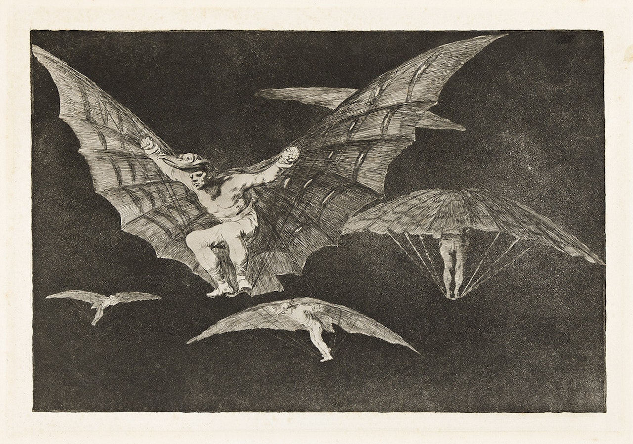Modo de Volar . by Francisco José de Goya