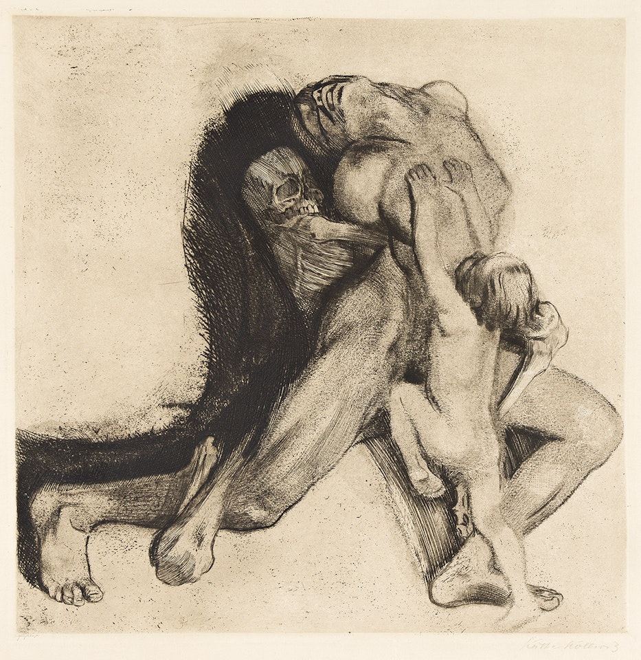 Tod und Frau . by Kathe Kollwitz