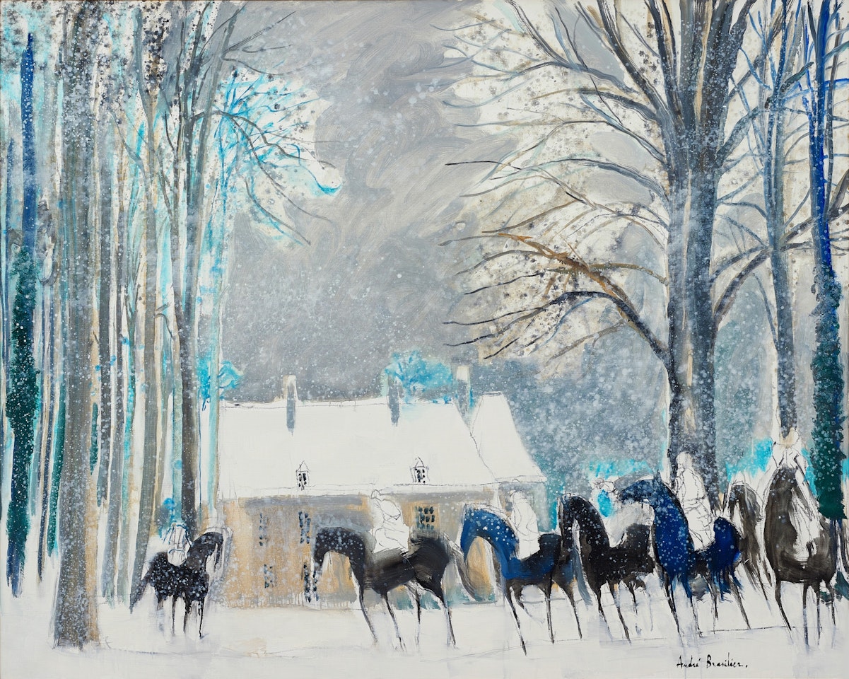 Hiver à Loupeigne by André Brasilier
