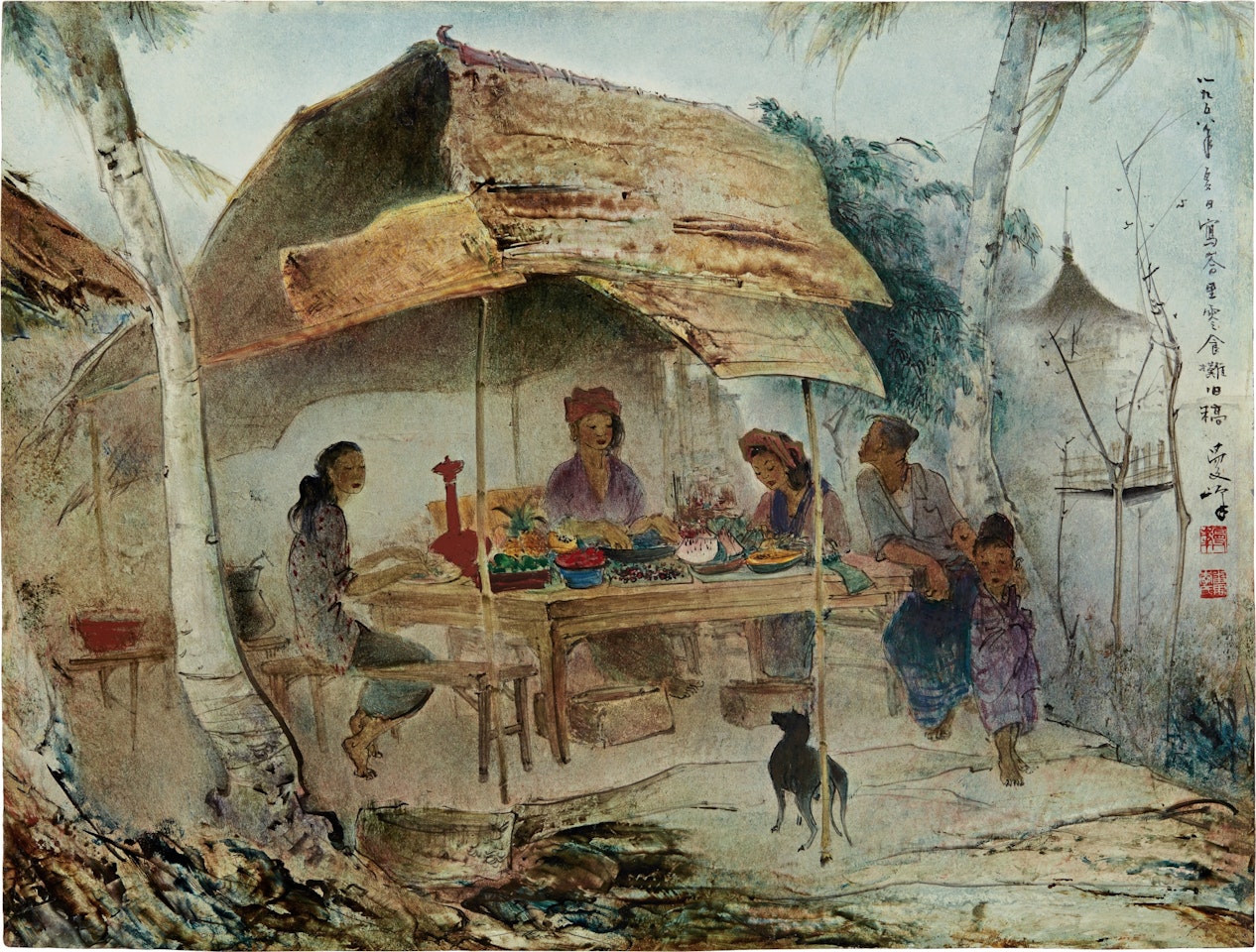 Snack stall in Bali by Lee Man Fong