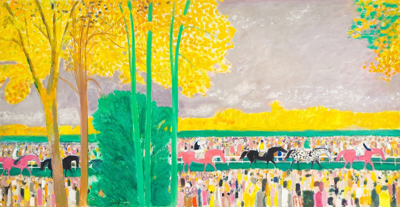 Le champ de course à Maisons-Lafitte by André Brasilier
