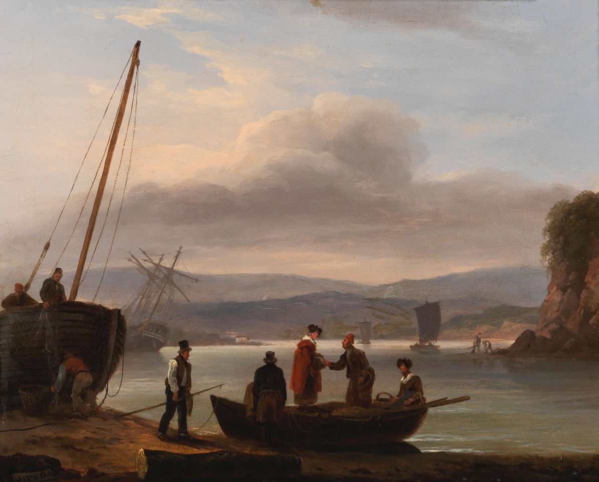 On the Teign above Shaldon Bridge by Thomas Luny