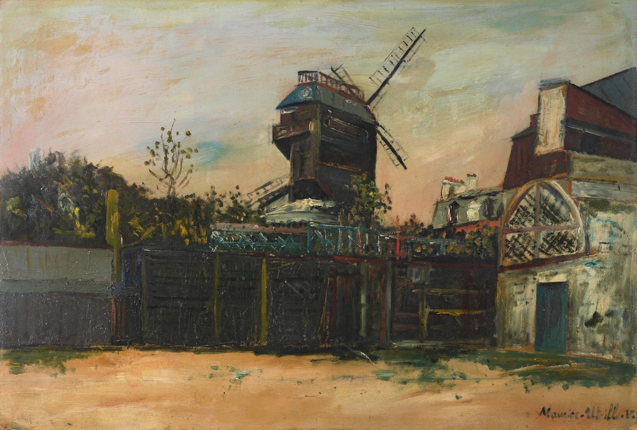 Moulin de la Galette, Montmartre by Maurice Utrillo