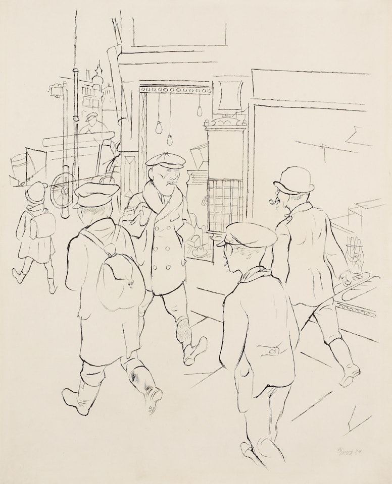 Strassenecke, Berlin by George Grosz