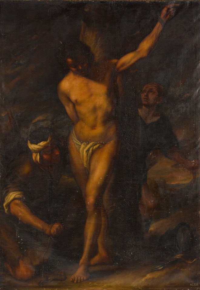 The Martyrdom of Saint Sebastian by Spanish School
