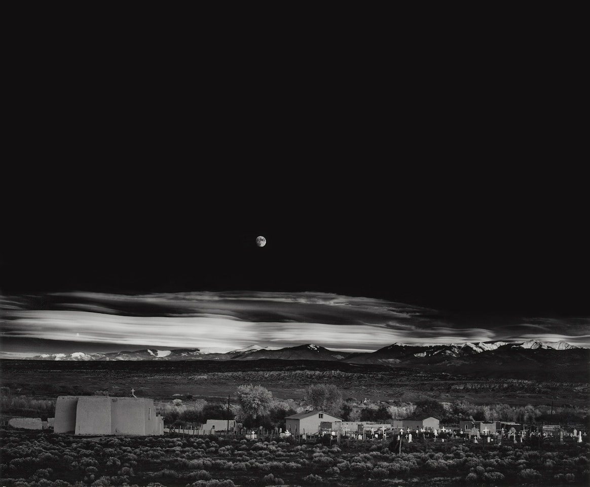 "Moonrise, Hernandez, New Mexico" by Ansel Adams