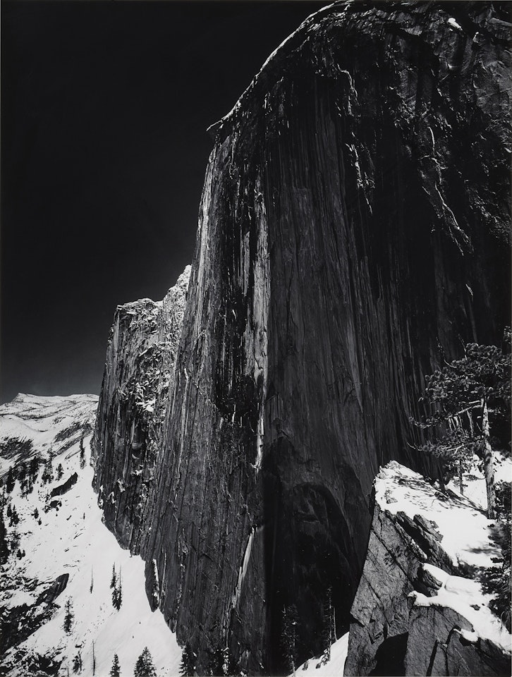 "Monolith, The Face of Half Dome, Yosemite National Park" by Ansel Adams
