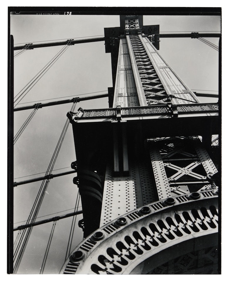 Manhattan Bridge (Looking Up), New York by Berenice Abbott