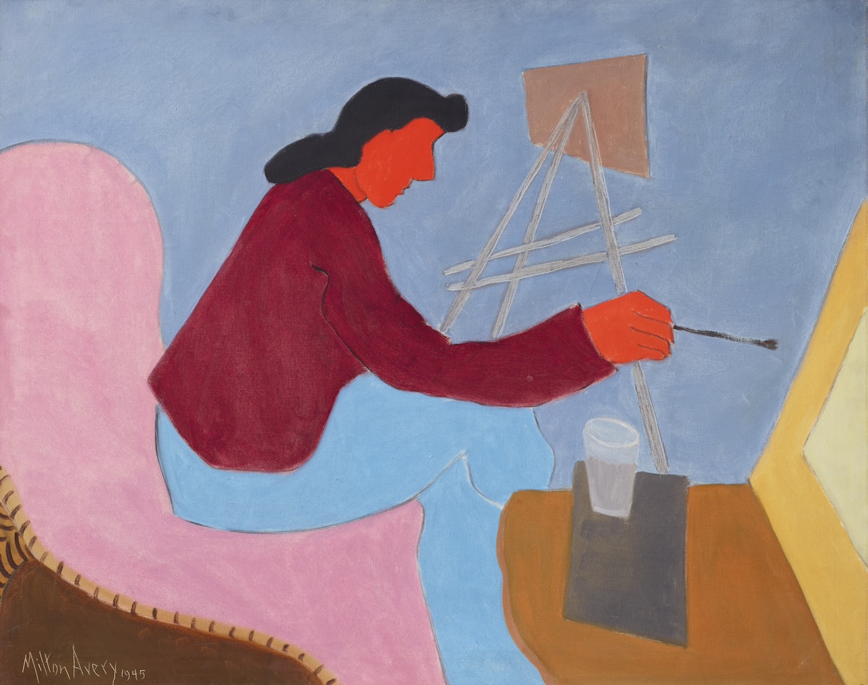 Female Painter by Milton Avery