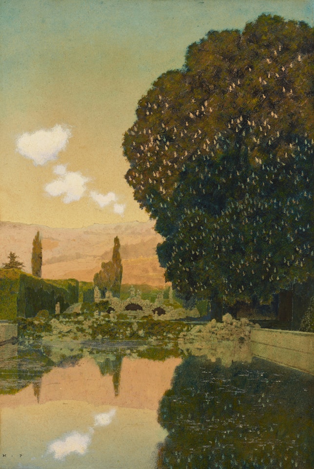 View at Val San Zibio, Near Battaglia by Maxfield Parrish