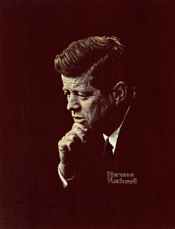 Portrait of John F. Kennedy by Norman Rockwell