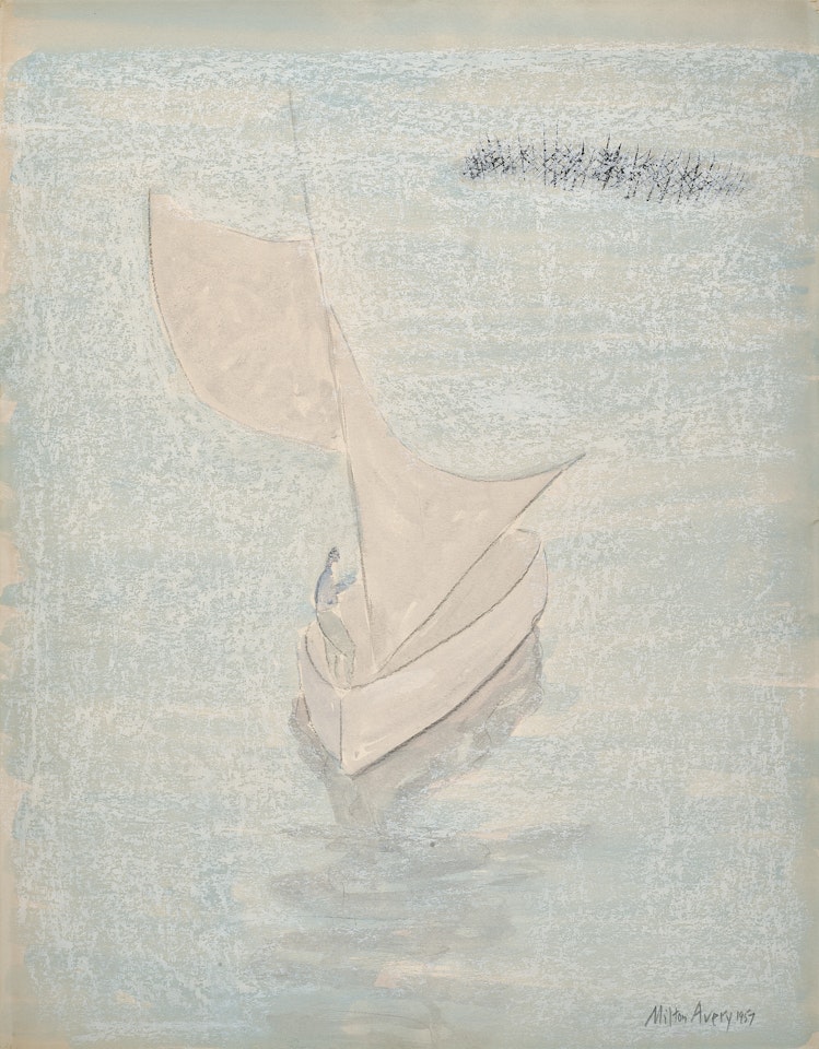 Hoisting Sail by Milton Avery
