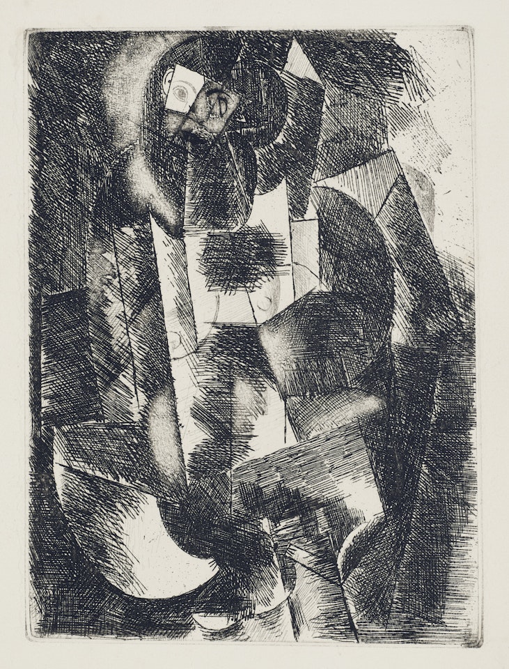 Femme nue à la guitare, from Le Siège de Jérusalem: G rande tentation céleste de Saint Matorel by Pablo Picasso