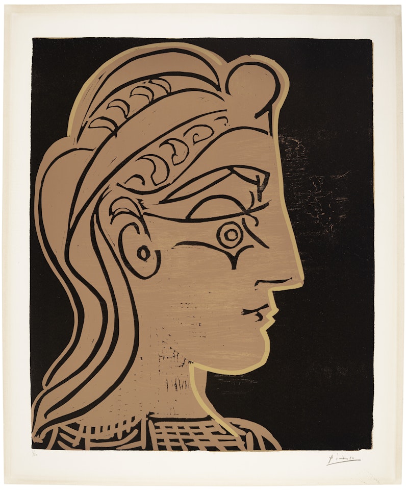 Tête de femme (de profil) by Pablo Picasso