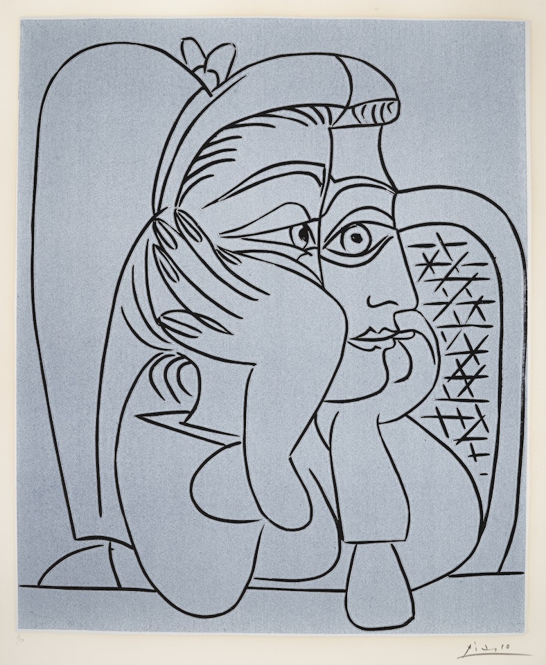 Portrait de Jacqueline accoudée by Pablo Picasso