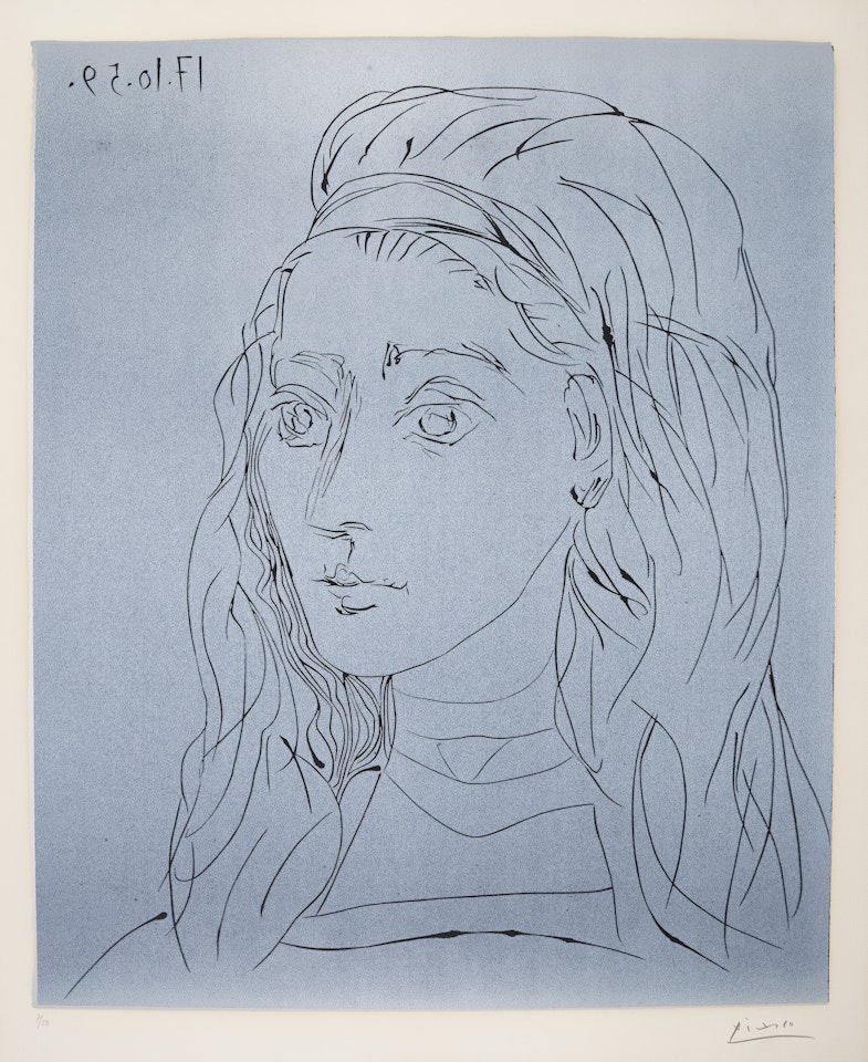 Portrait de Jacqueline by Pablo Picasso