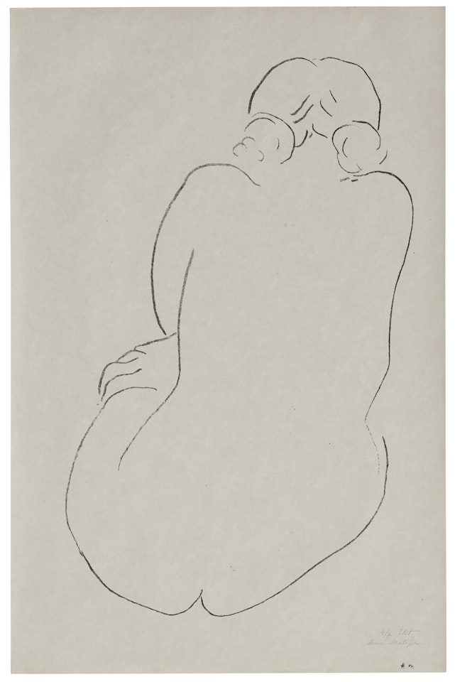 Nu assis, vu de dos by Henri Matisse
