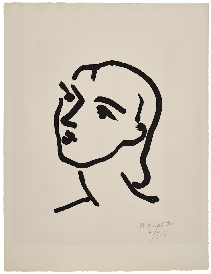 Nadia aux cheveux lisses by Henri Matisse