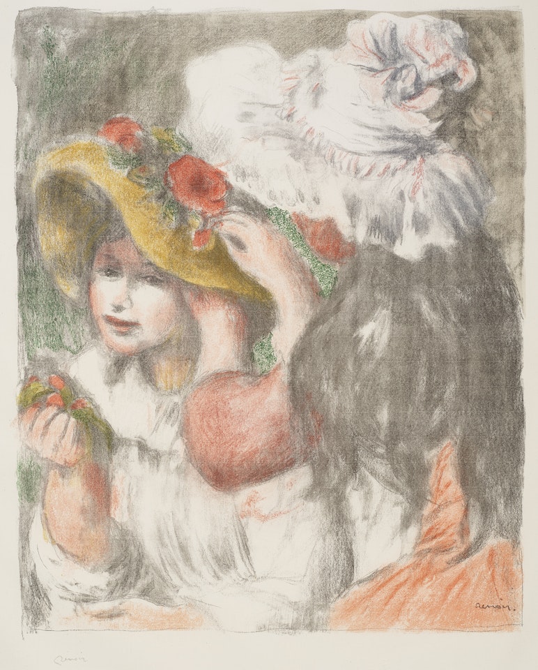 Le Chapeau épinglé, 2é planche by Pierre-Auguste Renoir