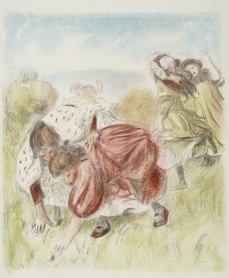Enfants jouant à la balle by Pierre-Auguste Renoir