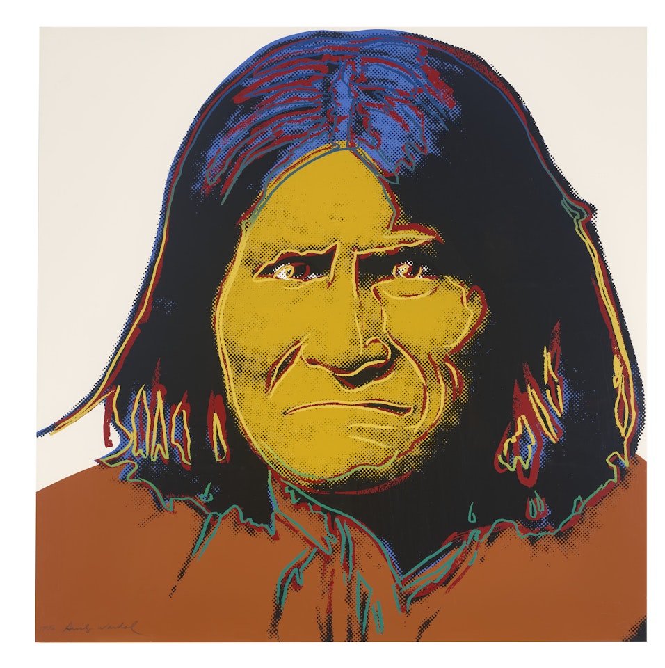 Geronimo, from Cowboys and Indians by Andy Warhol