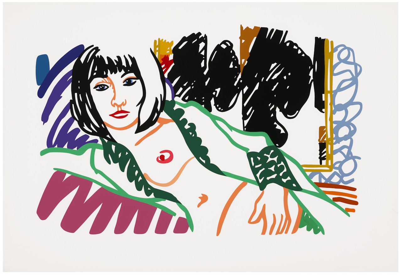 Monica in Robe with Motherwell by Tom Wesselmann