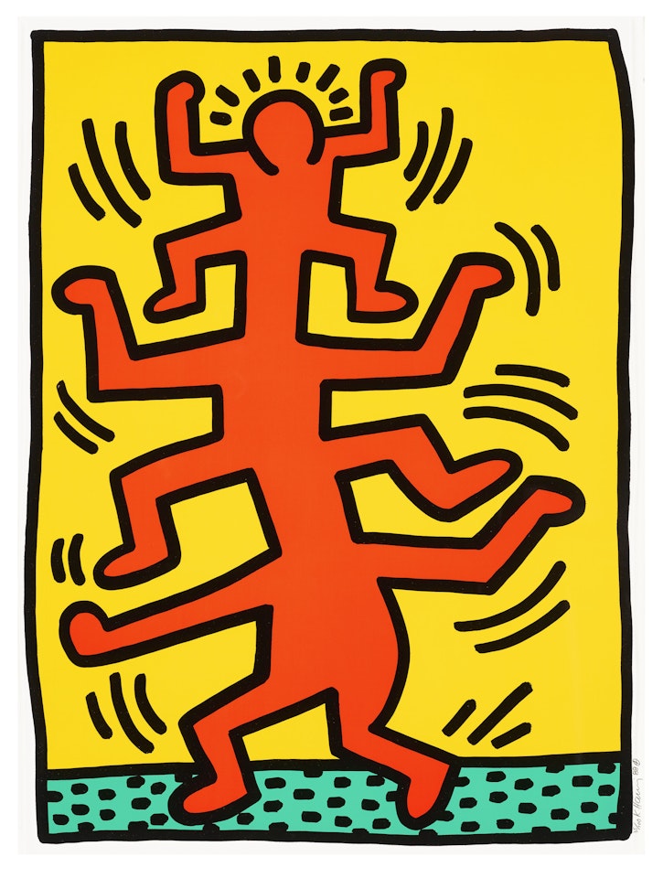 Growing : One Print by Keith Haring