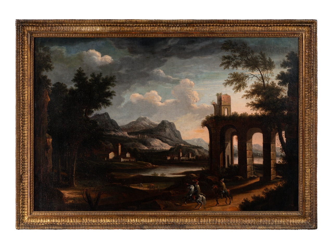 Landscape with Ruins by Continental School