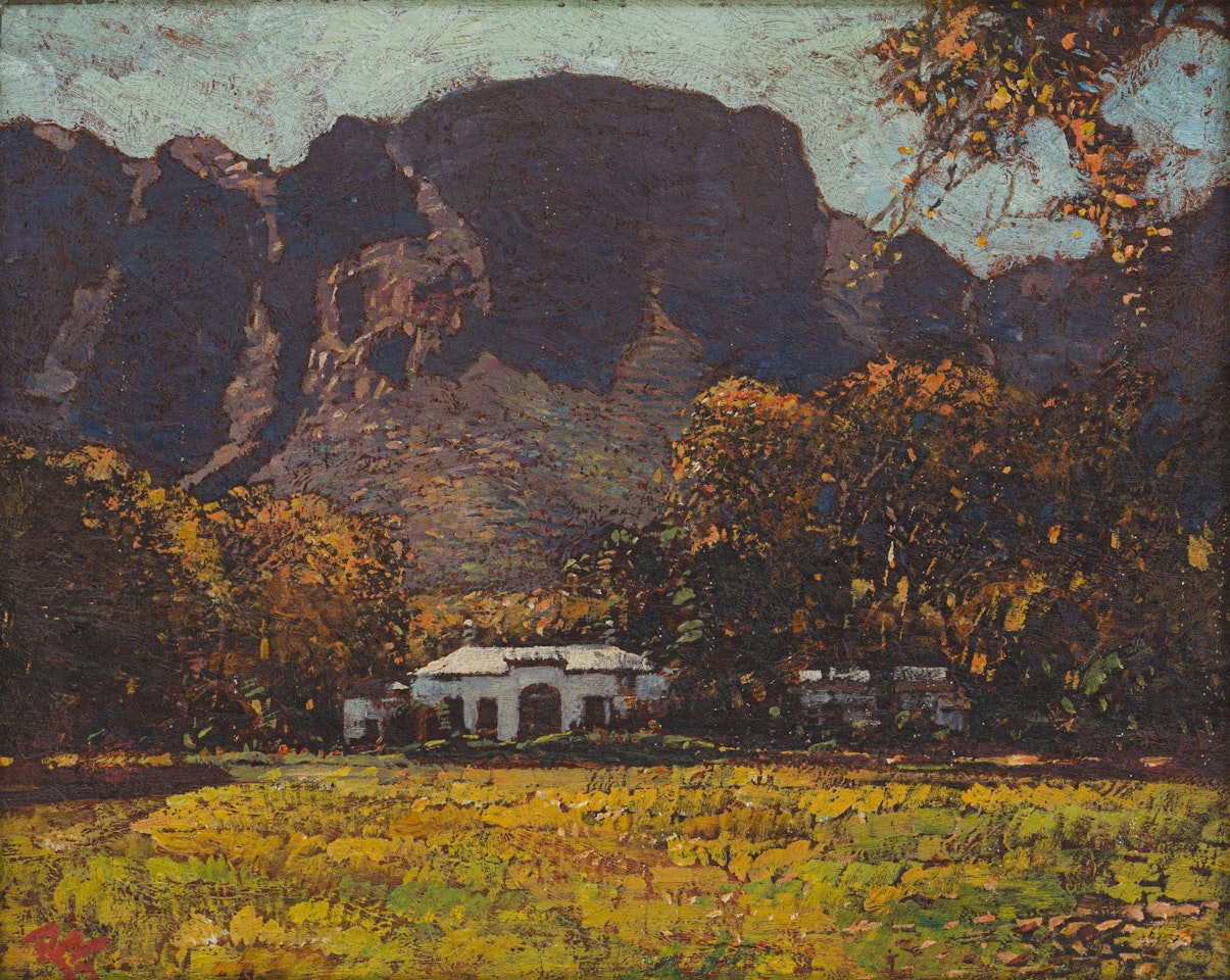 Mountain Landscape with House by Robert Gwelo Goodman