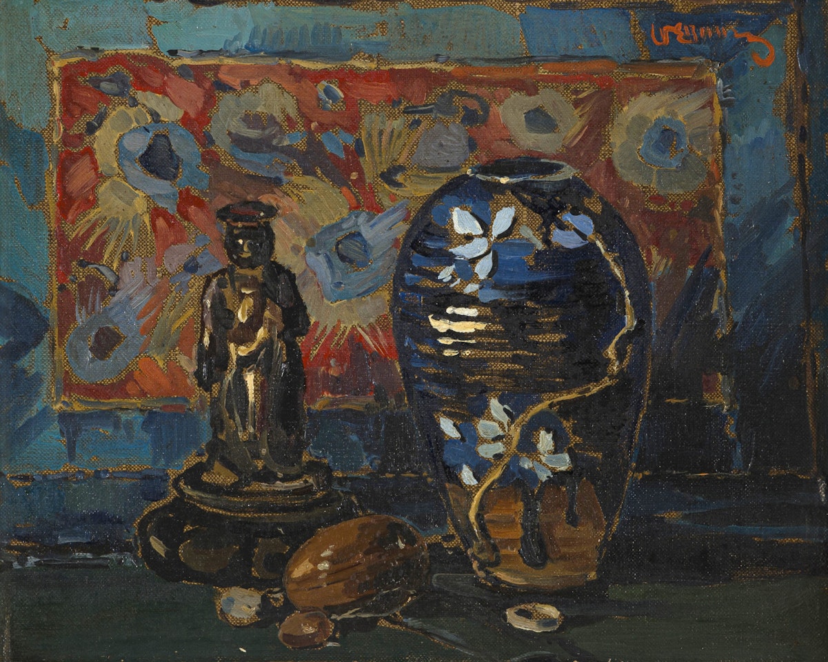 Vase and Figurine by Pieter Wenning