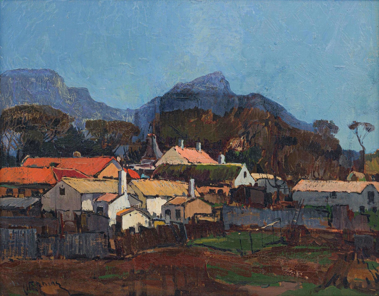 Buildings with Devil"s Peak in the Background, Mowbray by Pieter Wenning