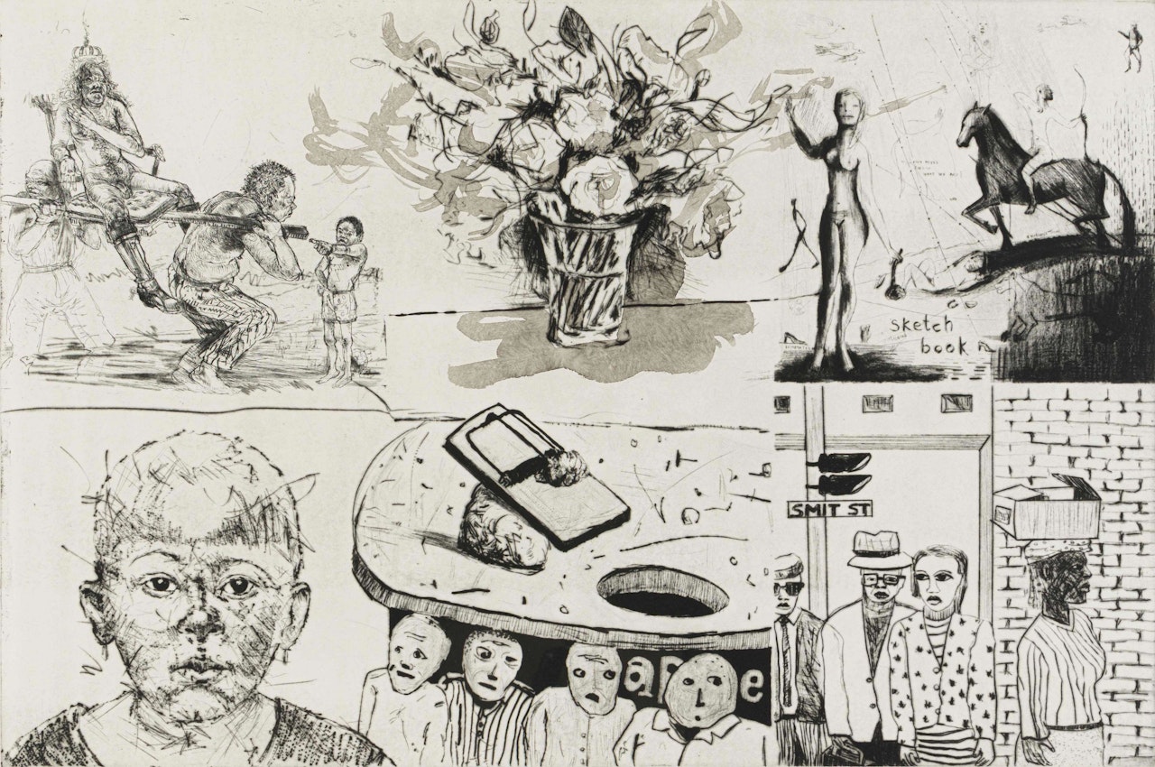 William Kentridge, Diane Victor, Nelson Makamo, Colbert Mashile, Sam Nhlengethwa and Deborah Bell Collaboration Print by Various Artists