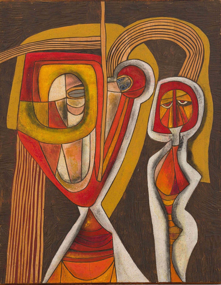 Abstract Figure and Face by Cecil Skotnes