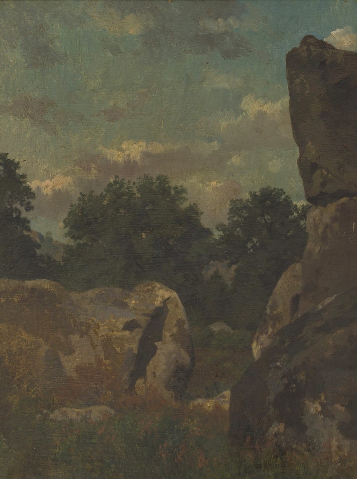 Landscape with Rocks by French School