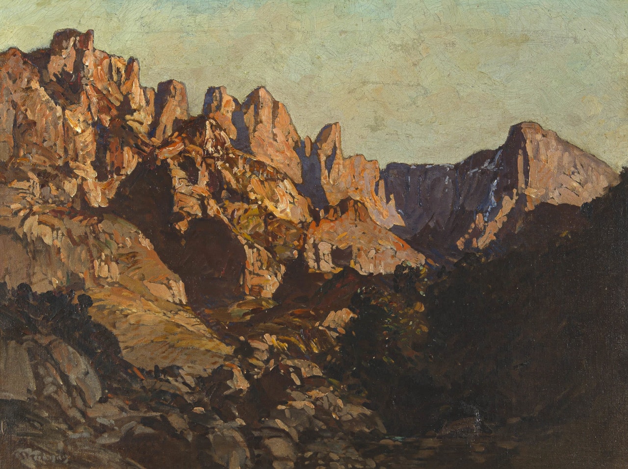 Mountainous Landscape by Robert Gwelo Goodman