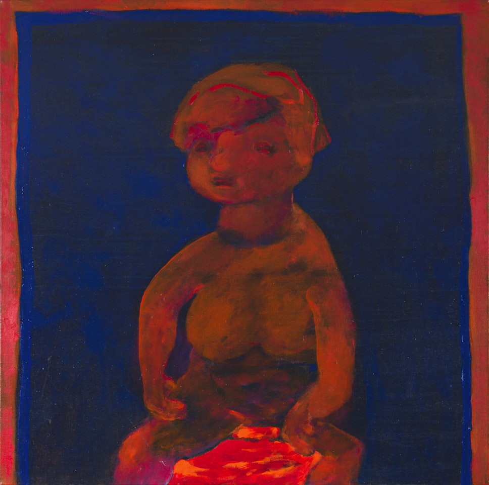 Girl on a Bright Cushion by Robert Hodgins