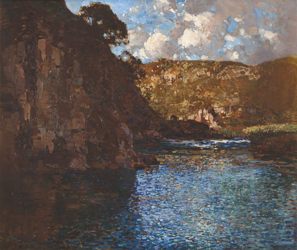 Sunlight on a Waterway by Robert Gwelo Goodman