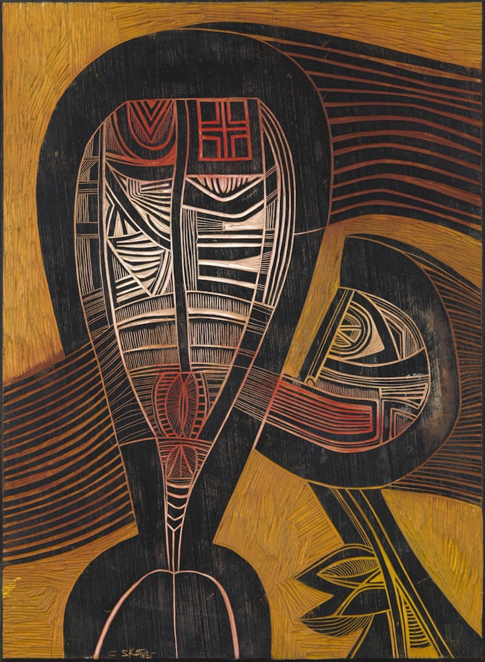 Two Figures by Cecil Skotnes