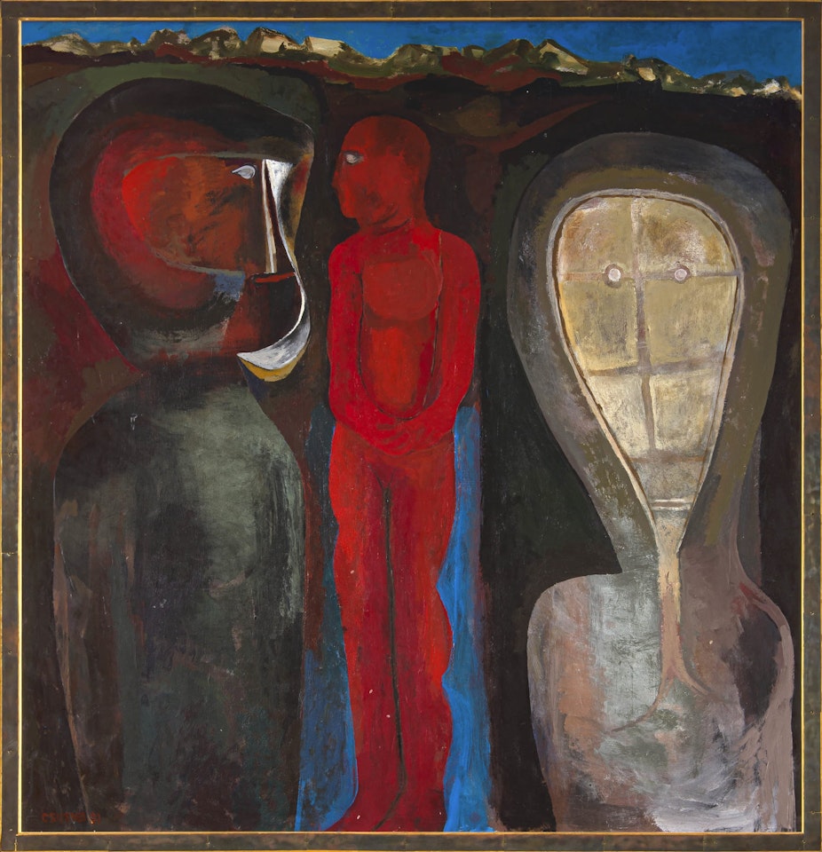 Figures at the Shore by Cecil Skotnes