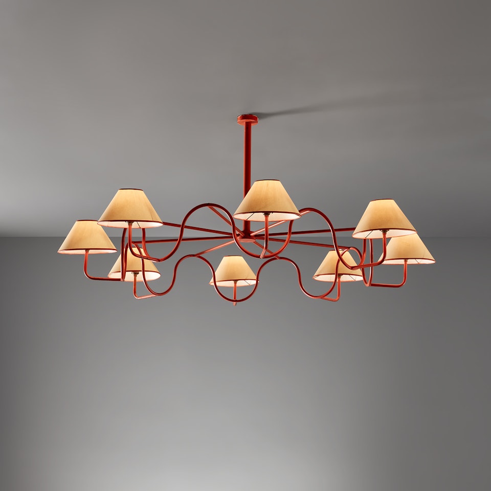 "Ondulation" ceiling light by Jean Royere